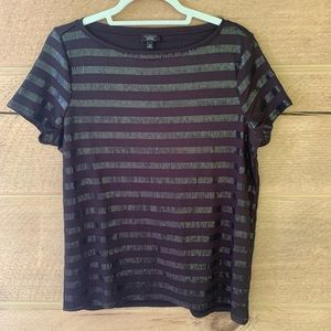 Talbots 1XP black sequined top (fits like xl)